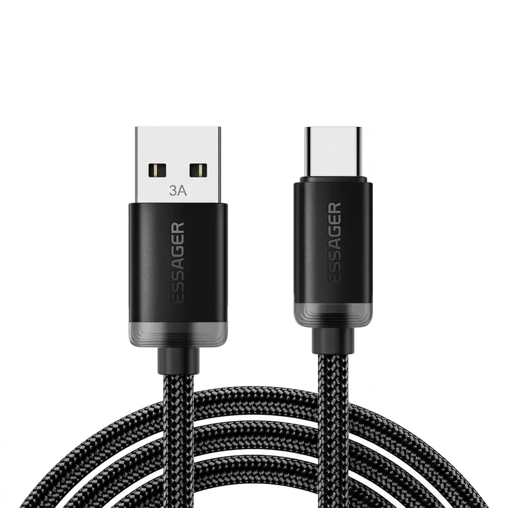 Essager 3A USB-A to Type-C 고속 충전·데이터 케이블