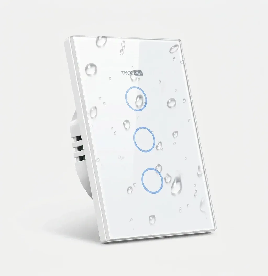 화이트 3구 투야 스마트 터치 스위치